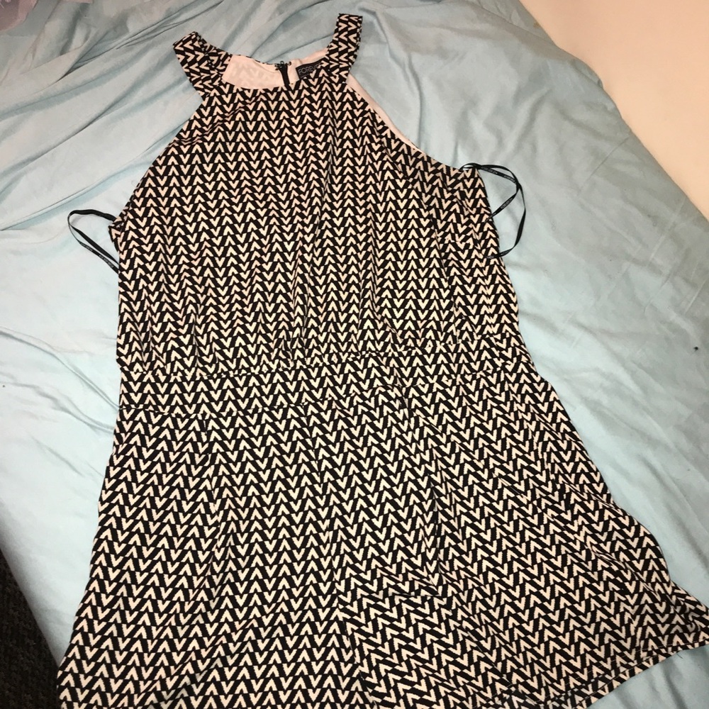 Black and Tan Romper
